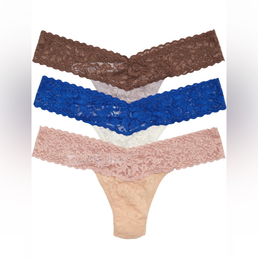 3 Pack Hanky Panky Low Rise Thongs Panties OSFM 013